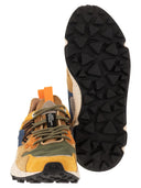Flower Mountain Yamano 3 Sneakers In Suede And Technical Fabric