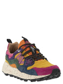 Flower Mountain Yamano 3 Sneakers In Suede And Technical Fabric