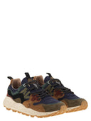 Flower Mountain Yamano 3 Sneakers In Suede And Technical Fabric