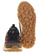Flower Mountain Yamano 3 Sneakers In Suede And Technical Fabric