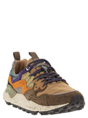 Flower Mountain Yamano 3 Sneakers In Suede And Technical Fabric