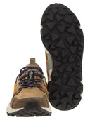 Flower Mountain Yamano 3 Sneakers In Suede And Technical Fabric