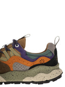 Flower Mountain Yamano 3 Sneakers In Suede And Technical Fabric