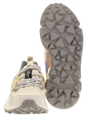 Flower Mountain Yamano 3 Sneakers In Suede And Technical Fabric