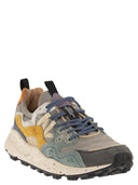 Flower Mountain Yamano 3 Sneakers In Suede And Technical Fabric