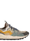Flower Mountain Yamano 3 Sneakers In Suede And Technical Fabric