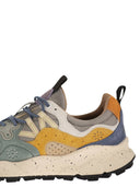 Flower Mountain Yamano 3 Sneakers In Suede And Technical Fabric