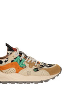 Flower Mountain Yamano 3 Sneakers In Suede And Technical Fabric
