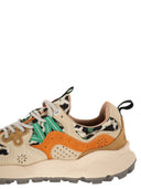 Flower Mountain Yamano 3 Sneakers In Suede And Technical Fabric