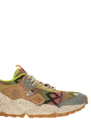 Flower Mountain Kotetsu Sneakers In Suede And Technical Fabric