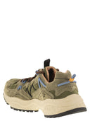 Flower Mountain Yamabushi Sneakers In Suede And Technical Fabric
