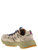 Flower Mountain Yamabushi Sneakers In Suede And Technical Fabric