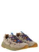 Flower Mountain Yamabushi Sneakers In Suede And Technical Fabric