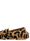 Anniel Suede Loafers With Animal Print