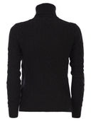 Polo Ralph Lauren Wool And Cashmere Cable Knit Turtleneck Sweater
