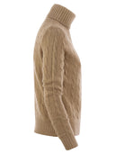 Polo Ralph Lauren Wool And Cashmere Cable Knit Turtleneck Sweater