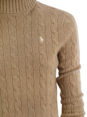 Polo Ralph Lauren Wool And Cashmere Cable Knit Turtleneck Sweater