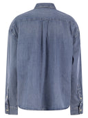 Polo Ralph Lauren kurzes Quadrat -Denim -Hemd