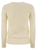 Polo Ralph Lauren wełna i kaszmirowy kabel V SWEAT