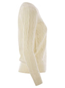 Polo Ralph Lauren wełna i kaszmirowy kabel V SWEAT