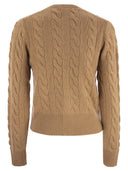 Polo Ralph Lauren Wool und Kaschmir -Kabel -Strickjacke