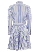Polo Ralph Lauren Paneled Striped Cotton Chemisier
