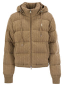 Polo Ralph Lauren Hooded Cable Knit Down Jacket
