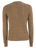 Polo Ralph Lauren Plaited Cotton Crew Neck Sweater