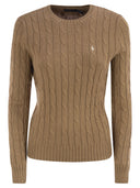Polo Ralph Lauren Plaited Cotton Crew Neck Sweater