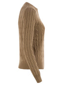 Polo Ralph Lauren Plaited Cotton Crew Neck Sweater