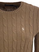 Polo Ralph Lauren Plaited Cotton Crew Neck Sweater