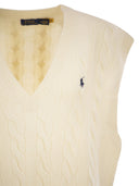 Polo Ralph Lauren Wool And Cashmere Cable Knit Vest
