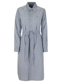 Polo Ralph Lauren Cotton Chemisier mit Gürtel