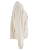 Polo Ralph Lauren Sponge Crew Neck met logo en vlag