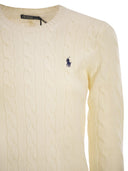 Polo Ralph Lauren Plaited Wool And Cashmere Crew Neck
