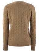 Polo Ralph Lauren Plaited Wool And Cashmere Crew Neck