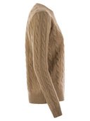 Polo Ralph Lauren Plaited Wool And Cashmere Crew Neck