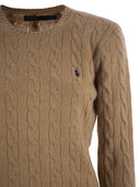 Polo Ralph Lauren Plaited Wool And Cashmere Crew Neck