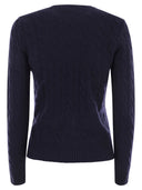 Polo Ralph Lauren Plaited Wool And Cashmere Crew Neck
