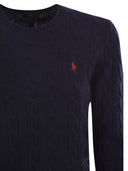 Polo Ralph Lauren Plaited Wool And Cashmere Crew Neck
