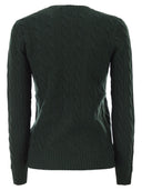 Polo Ralph Lauren Plaited Wool And Cashmere Crew Neck