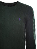 Polo Ralph Lauren Plaited Wool And Cashmere Crew Neck