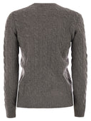 Polo Ralph Lauren Plaited Wool And Cashmere Crew Neck