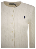 Polo Ralph Lauren Cable Knit Cotton Crew Neck Cardigan