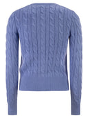 Polo Ralph Lauren Cable Knit Cotton Crew Neck Cardigan