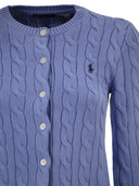 Polo Ralph Lauren Cable Knit Cotton Crew Neck Cardigan