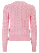 Polo Ralph Lauren Cable Knit Cotton Crew Neck Cardigan