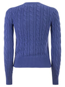 Polo Ralph Lauren Cable Knit Cotton Crew Neck Cardigan