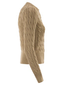 Polo Ralph Lauren Cable Knit Cotton Crew Neck Cardigan