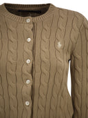 Polo Ralph Lauren Cable Knit Cotton Crew Neck Cardigan
